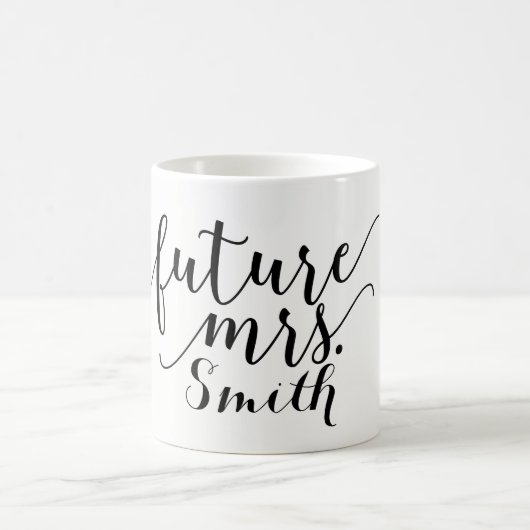 未来の奥様 名前入り オーダーメイド コーヒーマグカップ (中央)