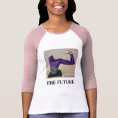 『未来の女性のピンク・ツートーン』 Tシャツ (正面)