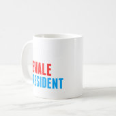 未来の女性大統領女子 コーヒーマグカップ (正面左)
