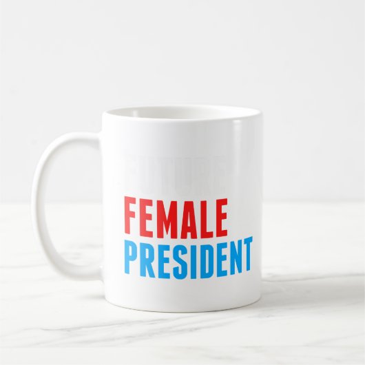 未来の女性大統領女子 コーヒーマグカップ (左)