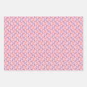 未来の女性小さなハイヒールパターン ラッピングペーパーシート (正面3)