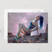 未来の女性 ポストカード (正面/裏面)