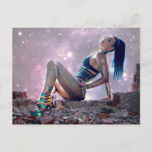 未来の女性 ポストカード (正面)