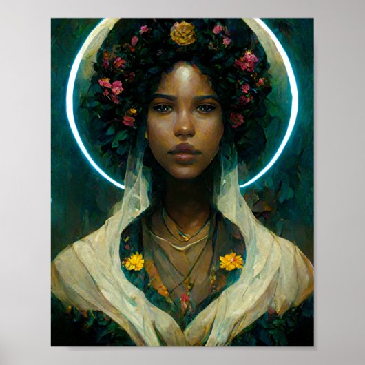 未来の女神2ファンタジーSci-Fiアートポスター ポスター (正面)