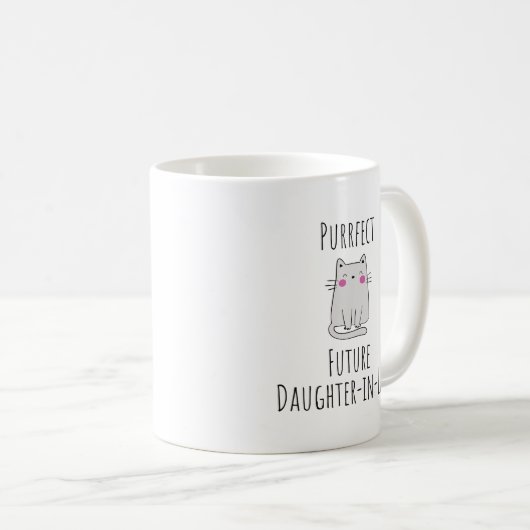 未来の娘新娘ブライダルシャワー コーヒーマグカップ (正面右)