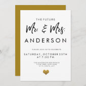 未来の婚約パーティ 招待状 (正面/裏面)