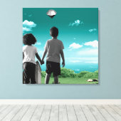 未来の子どもたち キャンバスプリント (インサイチュ (ウッドフロア))