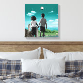 未来の子ども キャンバスプリント (インサイチュ (寝室))