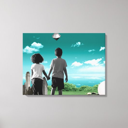 未来の子ども キャンバスプリント (正面)