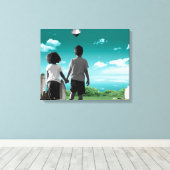 未来の子ども キャンバスプリント (インサイチュ (ウッドフロア))