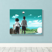 未来の子ども キャンバスプリント (インサイチュ (ウッドフロア))