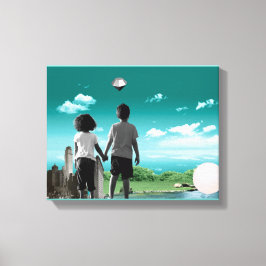 未来の子ども キャンバスプリント