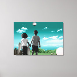 未来の子ども キャンバスプリント