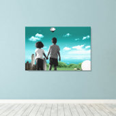 未来の子ども キャンバスプリント (インサイチュ (ウッドフロア))