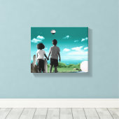 未来の子ども キャンバスプリント (インサイチュ (ウッドフロア))