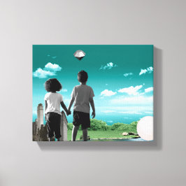 未来の子ども キャンバスプリント