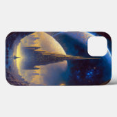 未来の宇宙シティSci-FiアートケースメイトiPhoneケース Case-Mate iPhoneケース (裏面 (横))