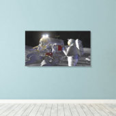 未来の宇宙探査任務11 キャンバスプリント (インサイチュ (ウッドフロア))