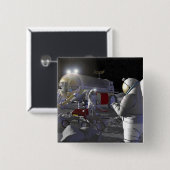 未来の宇宙探査任務11 缶バッジ (正面&裏面)