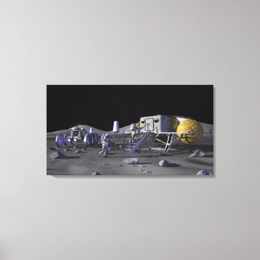 未来の宇宙探査任務13 キャンバスプリント (正面)