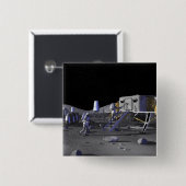 未来の宇宙探査任務13 缶バッジ (正面&裏面)