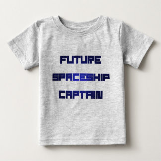 未来の宇宙船キャプテン ベビーTシャツ