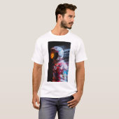 未来の宇宙飛行士の火星のぼやけ動動Tシャツ Tシャツ (正面フル)