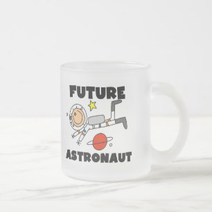 未来の宇宙飛行士のTシャツおよびギフト フロストグラスマグカップ