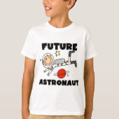 未来の宇宙飛行士のTシャツおよびギフト Tシャツ (正面)