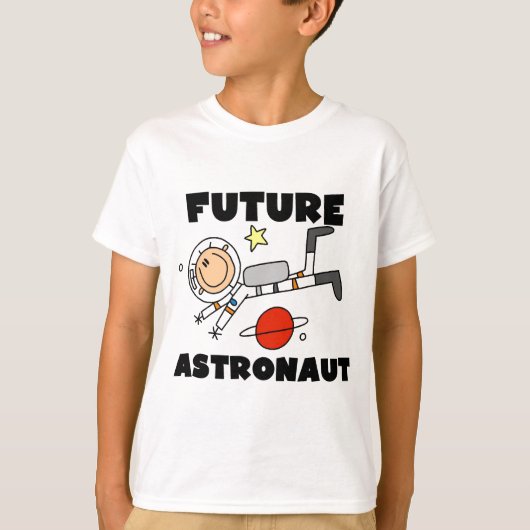 未来の宇宙飛行士のTシャツおよびギフト Tシャツ (正面)
