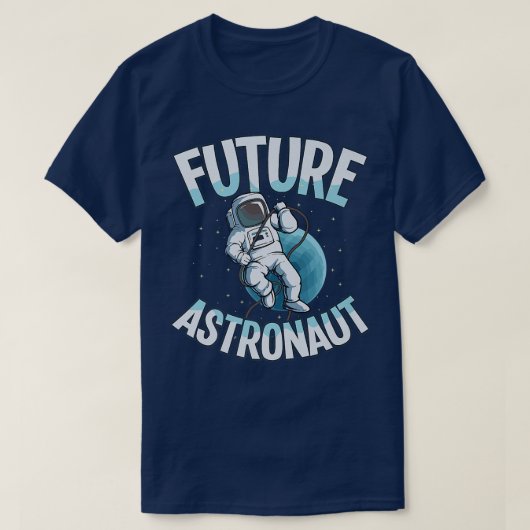 未来の宇宙飛行士デザイン Tシャツ (デザイン正面)