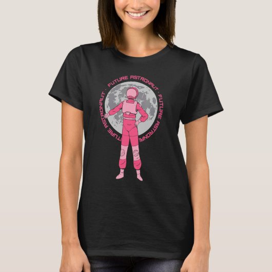 未来の宇宙飛行士ロケット天文学宇宙惑星1 Tシャツ (正面)