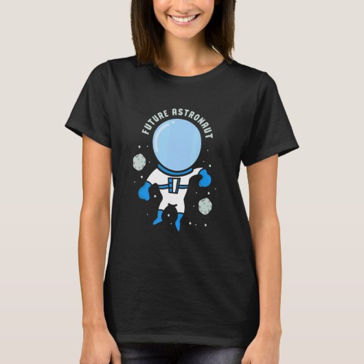 未来の宇宙飛行士ロケット宇宙天文惑星 Tシャツ (正面)