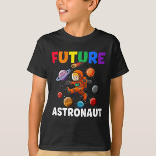 未来の宇宙飛行士 キッズ スペーススーツ 惑星 科学 Tシャツ