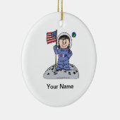 未来の宇宙飛行士 – 女性 セラミックオーナメント (右)