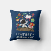 未来の宇宙飛行士、宇宙、惑星、ロケット。 子供 クッション (裏面)