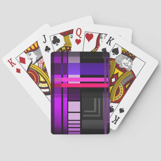 未来の完全な格子縞 トランプ (裏面)