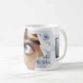 未来の家の目 コーヒーマグカップ (正面右)