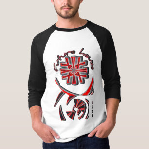 未来の家インスパイアの音楽によって部族を歪める Tシャツ