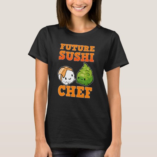 未来の寿司職人 Tシャツ (正面)