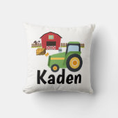 未来の小さい農家のトラクターの枕 クッション (正面)