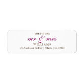 未来の差出人住所 ラベル (正面)