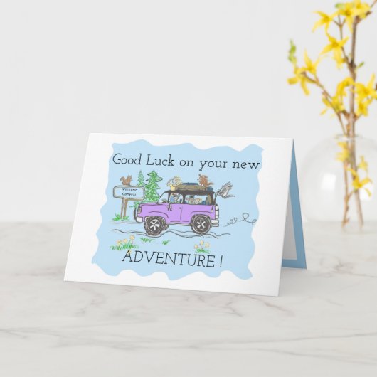 未来の幸せを祈る カード (黄色い花)