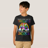 未来の幼稚園の幸せな初日 Tシャツ (正面フル)