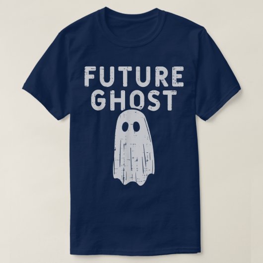 未来の幽霊おもしろいハッピーハローウィンの衣装 Tシャツ (デザイン正面)