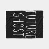 未来の幽霊ディハロウィーンの衣装 フリースブランケット (正面(横))