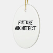 未来の建築家のオーナメント セラミックオーナメント (左)