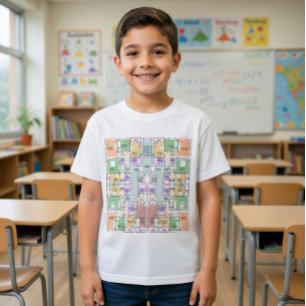 未来の建築家の設計図キッドのTシャツ Tシャツ