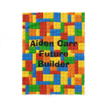 未来の建築者のブロック-フリースのベビーブランケット