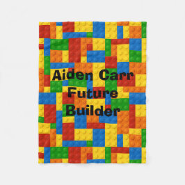 未来の建築者のブロック-フリースのベビーブランケット フリースブランケット